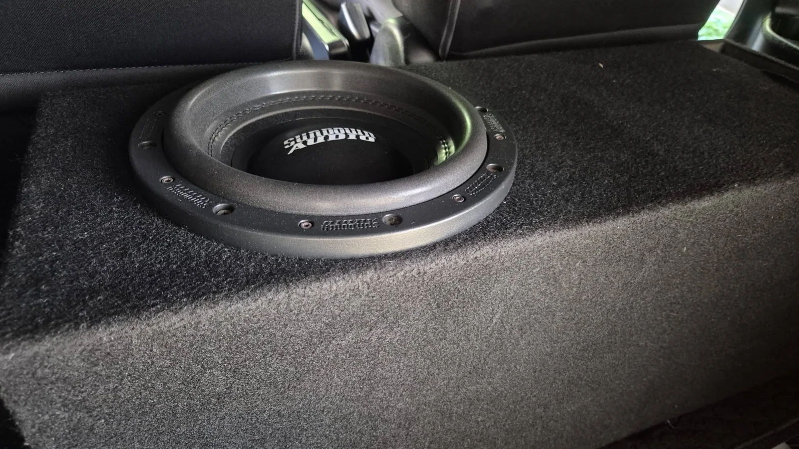 Custom audio headrest speaker installation